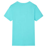 VidaXL Kindershirt mit kurzen Ärmeln 92 Meeresblau