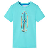 VidaXL Kindershirt mit kurzen Ärmeln 116 Meeresblau