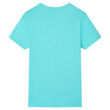 VidaXL Kindershirt mit kurzen Ärmeln 116 Meeresblau