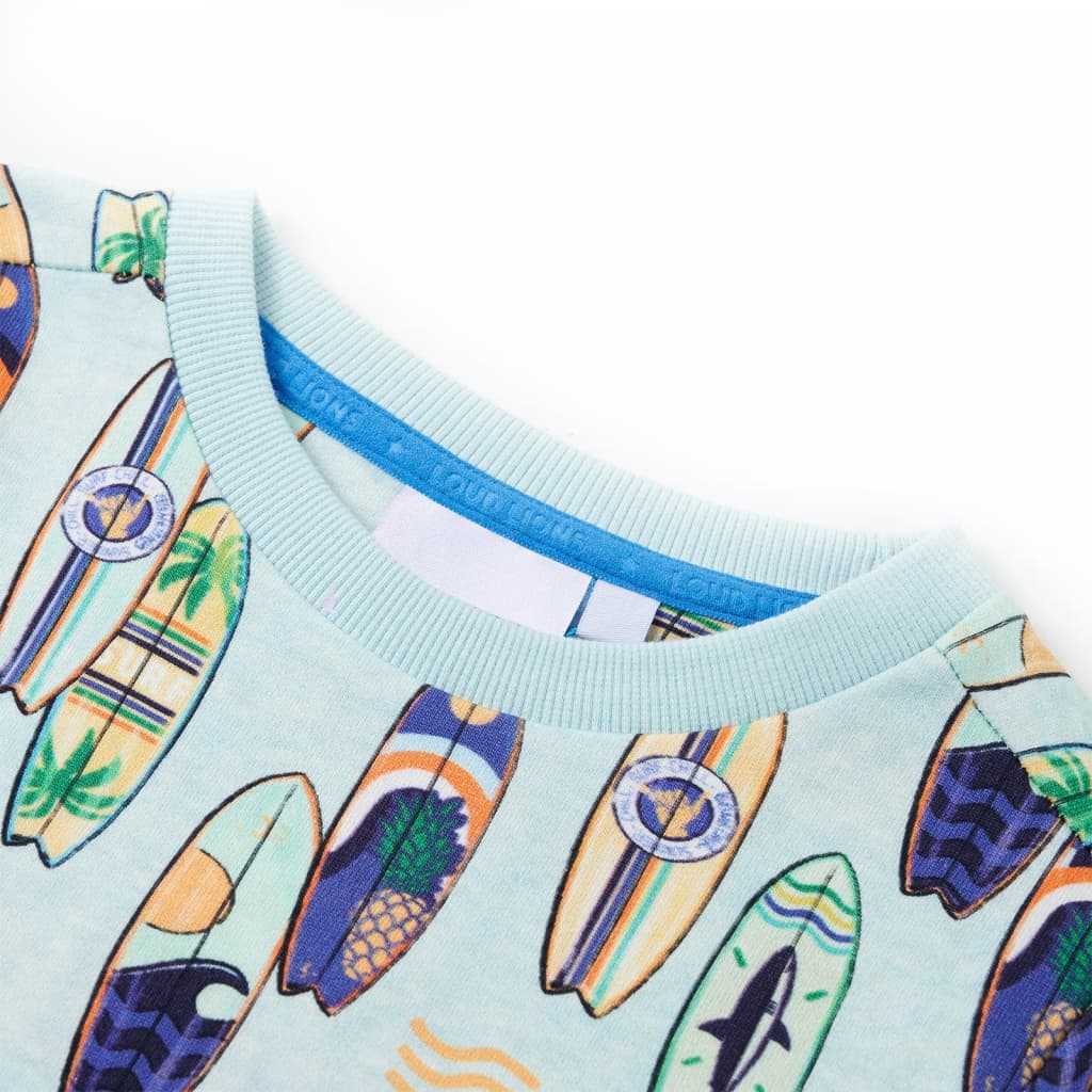 VidaXL Kinderpullover 104 gemischtes zartes Blau