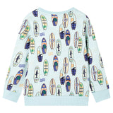 VidaXL Kinderpullover 140 gemischtes zartes Blau