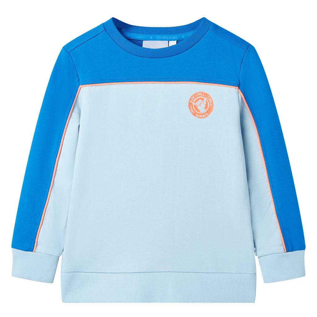 VidaXL Kinderpullover 104 leuchtendes Blau und Hellblau