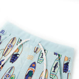 VidaXL Kindershorts mit Kordelzug 104 melange soft blue