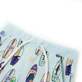 VidaXL Kindershorts mit Kordelzug 128 melange soft blue