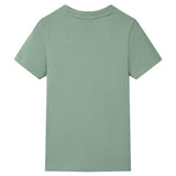 VidaXL Kindershirt mit kurzen Ärmeln 92 Khaki