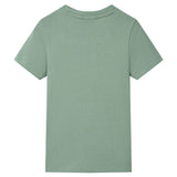 VidaXL Kindershirt mit kurzen Ärmeln 104 Khaki
