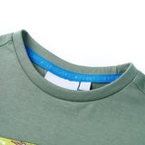 VidaXL Kindershirt mit kurzen Ärmeln 104 Khaki
