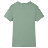 VidaXL Kindershirt mit kurzen Ärmeln 140 Khaki