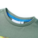 VidaXL Kindershirt mit kurzen Ärmeln 140 Khaki