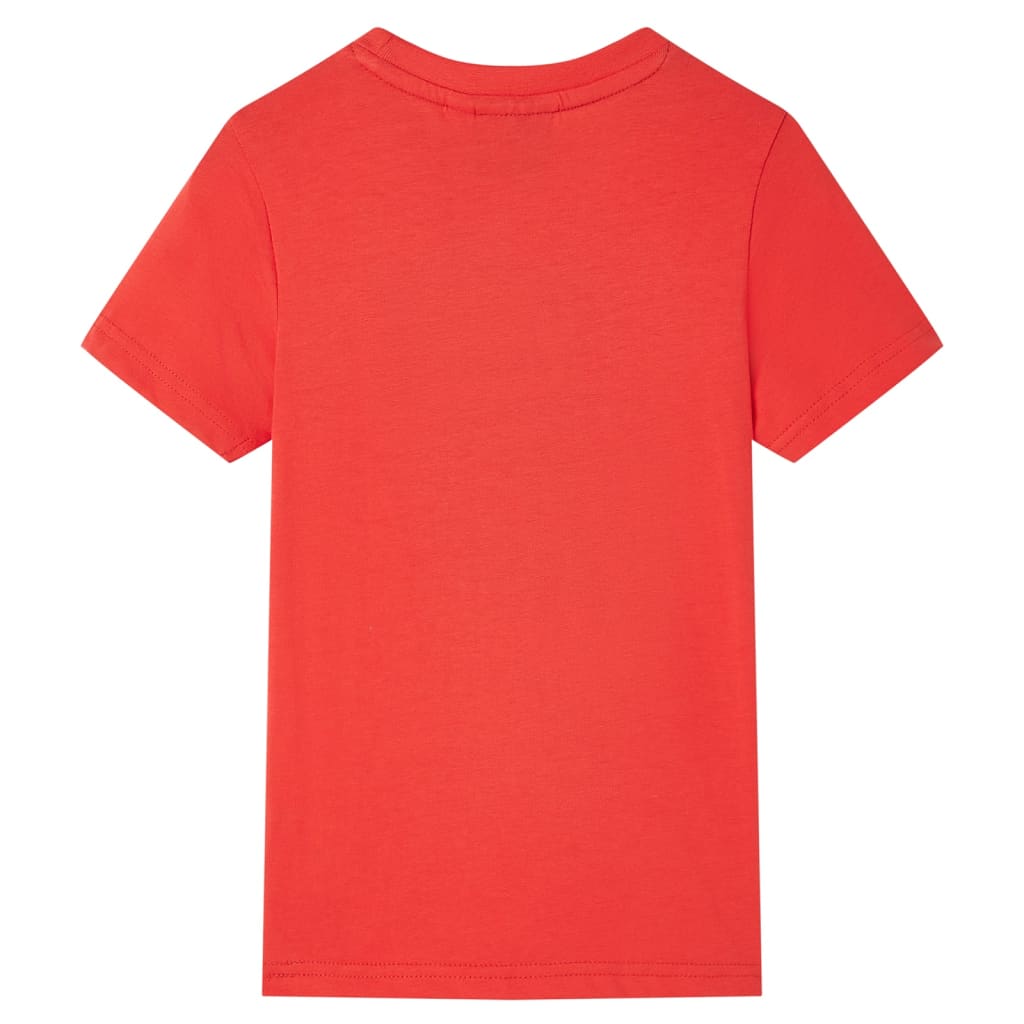 VidaXL Kindershirt mit kurzen Ärmeln 128 rot