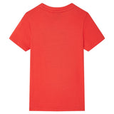 VidaXL Kindershirt mit kurzen Ärmeln 128 rot