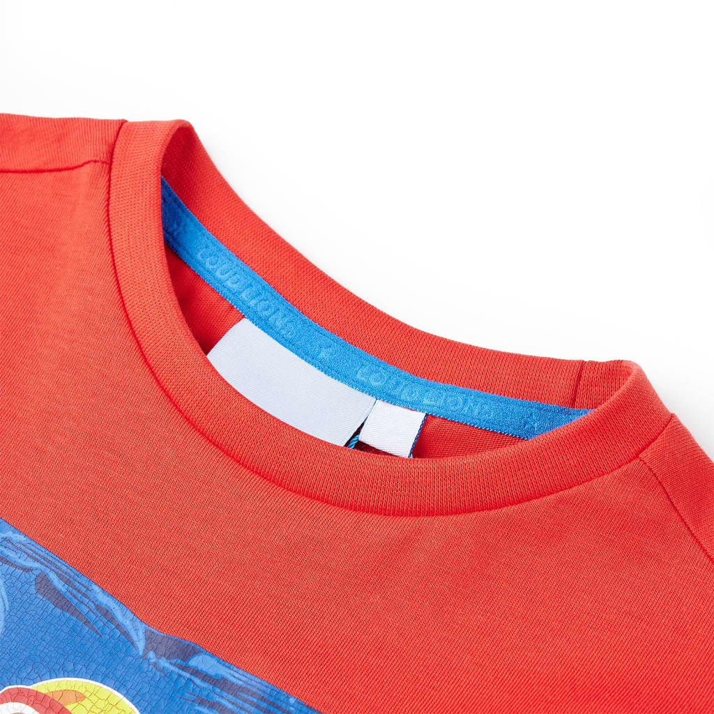 VidaXL Kindershirt mit kurzen Ärmeln 140 rot