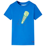 VidaXL Kindershirt 140 leuchtend blau