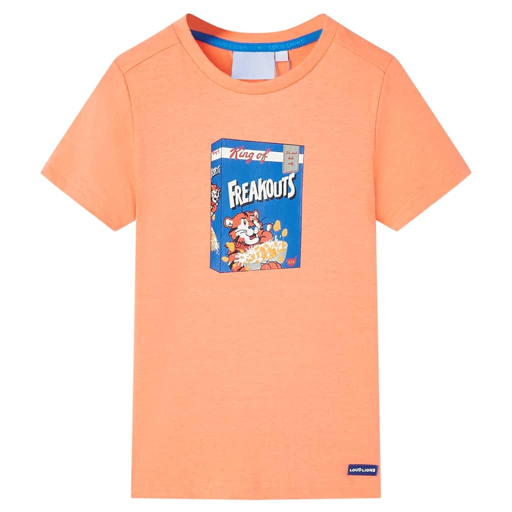 VidaXL Kindershirt mit kurzen Ärmeln 92 neonorange
