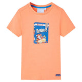 VidaXL Kindershirt mit kurzen Ärmeln 92 neonorange