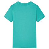 VidaXL Kindershirt mit kurzen Ärmeln 104 dunkles Mint