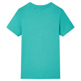 VidaXL Kindershirt mit kurzen Ärmeln 140 dunkles Mint