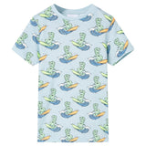 VidaXL Kinderpyjama mit kurzen Ärmeln 92 Hellblau