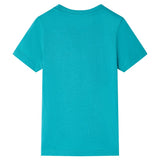 VidaXL Kindershirt mit kurzen Ärmeln 128 dunkles Mint