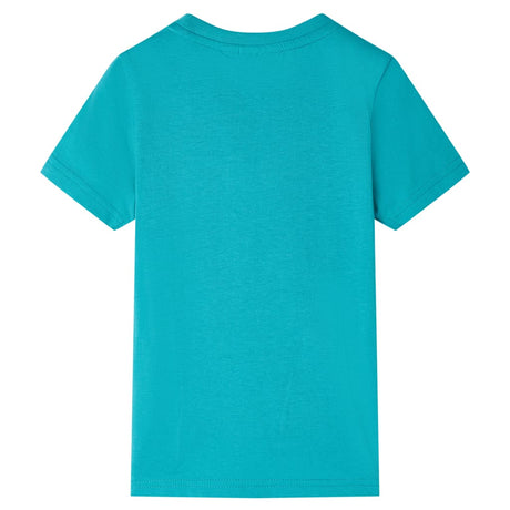 VidaXL Kindershirt mit kurzen Ärmeln 128 dunkles Mint