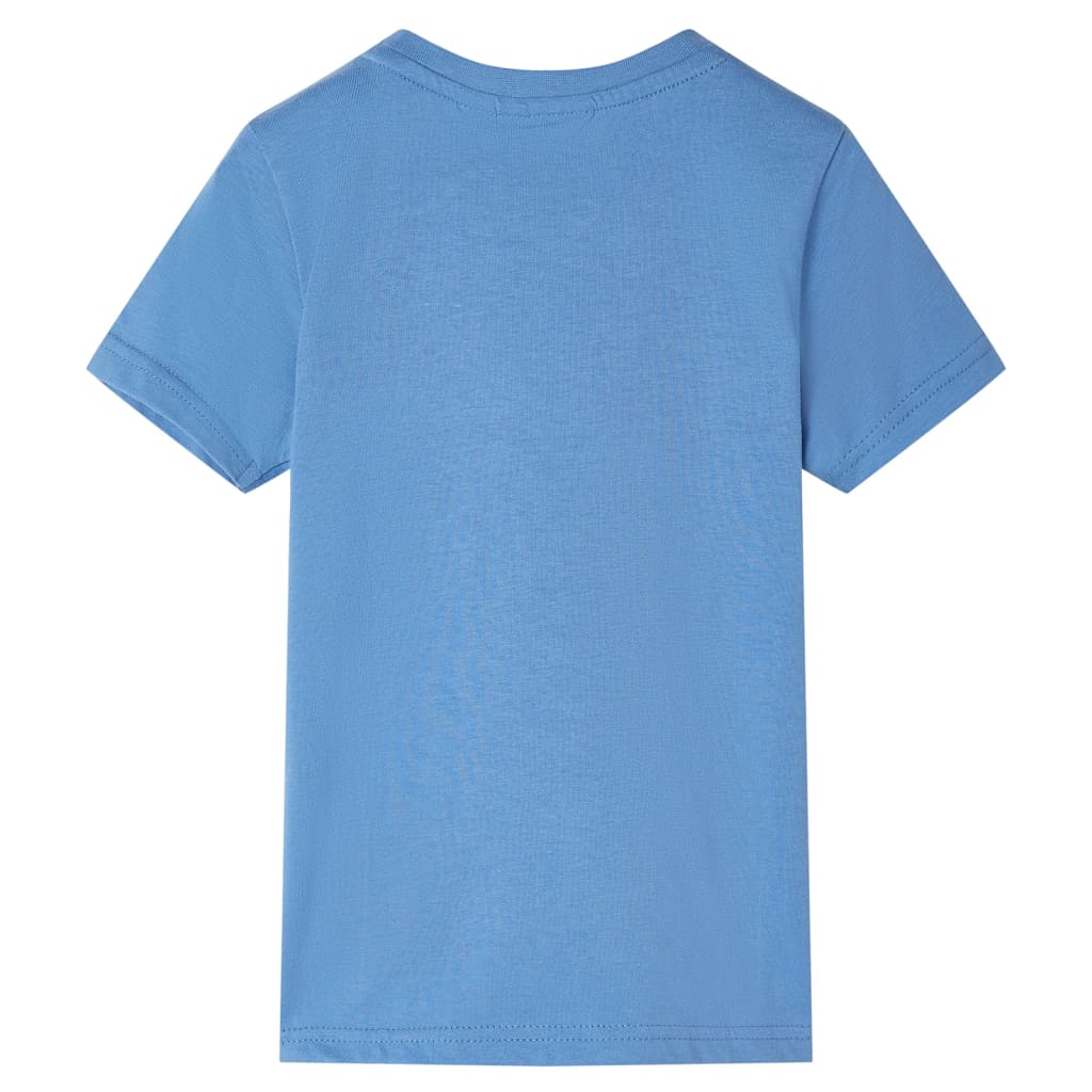 VidaXL Kindershirt mit kurzen Ärmeln 116 Mittelblau