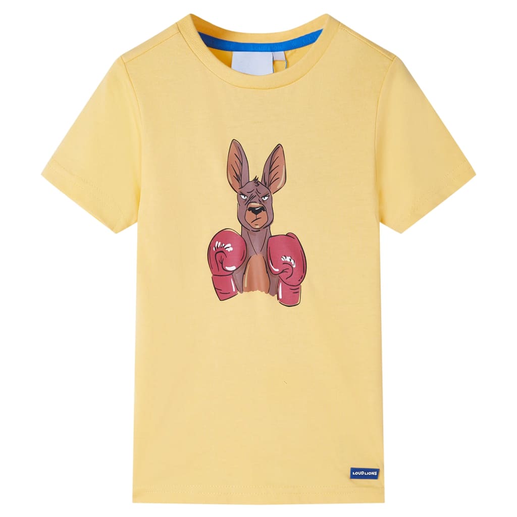 VidaXL Kindershirt mit kurzen Ärmeln 104 Gelb