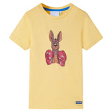 VidaXL Kindershirt mit kurzen Ärmeln 104 Gelb