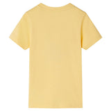 VidaXL Kindershirt mit kurzen Ärmeln 104 Gelb