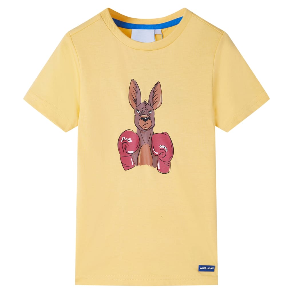 VidaXL Kindershirt mit kurzen Ärmeln 116 Gelb