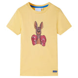 VidaXL Kindershirt mit kurzen Ärmeln 116 Gelb