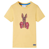 VidaXL Kindershirt mit kurzen Ärmeln 128 Gelb