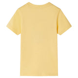 VidaXL Kindershirt mit kurzen Ärmeln 128 Gelb