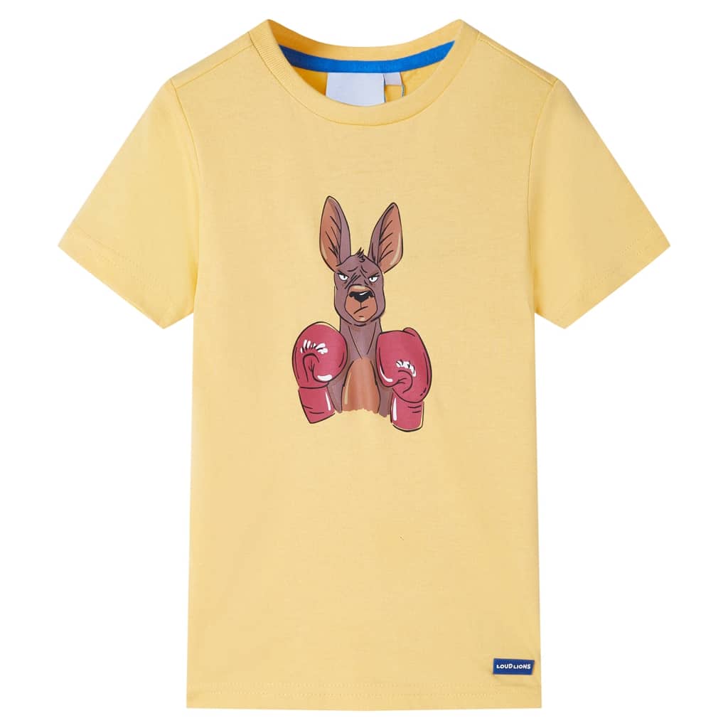 VidaXL Kindershirt mit kurzen Ärmeln 140 Gelb