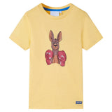 VidaXL Kindershirt mit kurzen Ärmeln 140 Gelb
