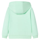 VidaXL Kinderstrickjacke mit Kapuze und Reißverschluss 104 Hellgrün