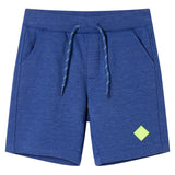 VidaXL Kindershorts mit Kordelzug 116 melangeblau