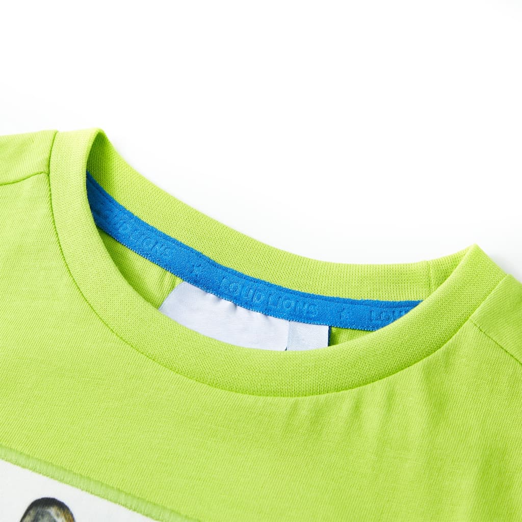 VidaXL Kindershirt mit kurzen Ärmeln 104 Limettengrün