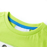 VidaXL Kindershirt mit kurzen Ärmeln 104 Limettengrün