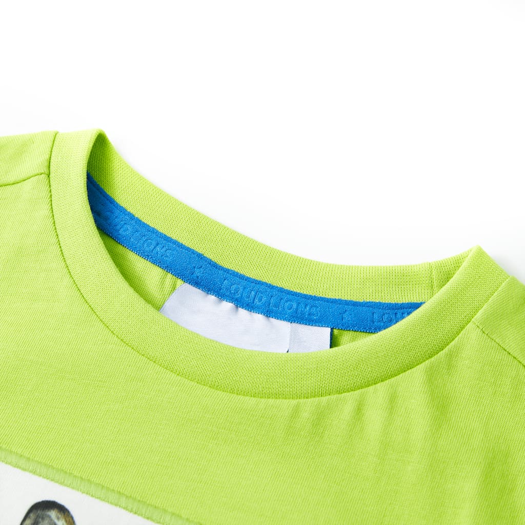 VidaXL Kindershirt mit kurzen Ärmeln 116 Limettengrün