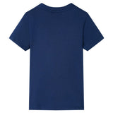 VidaXL Kindershirt mit kurzen Ärmeln 104 dunkelblau