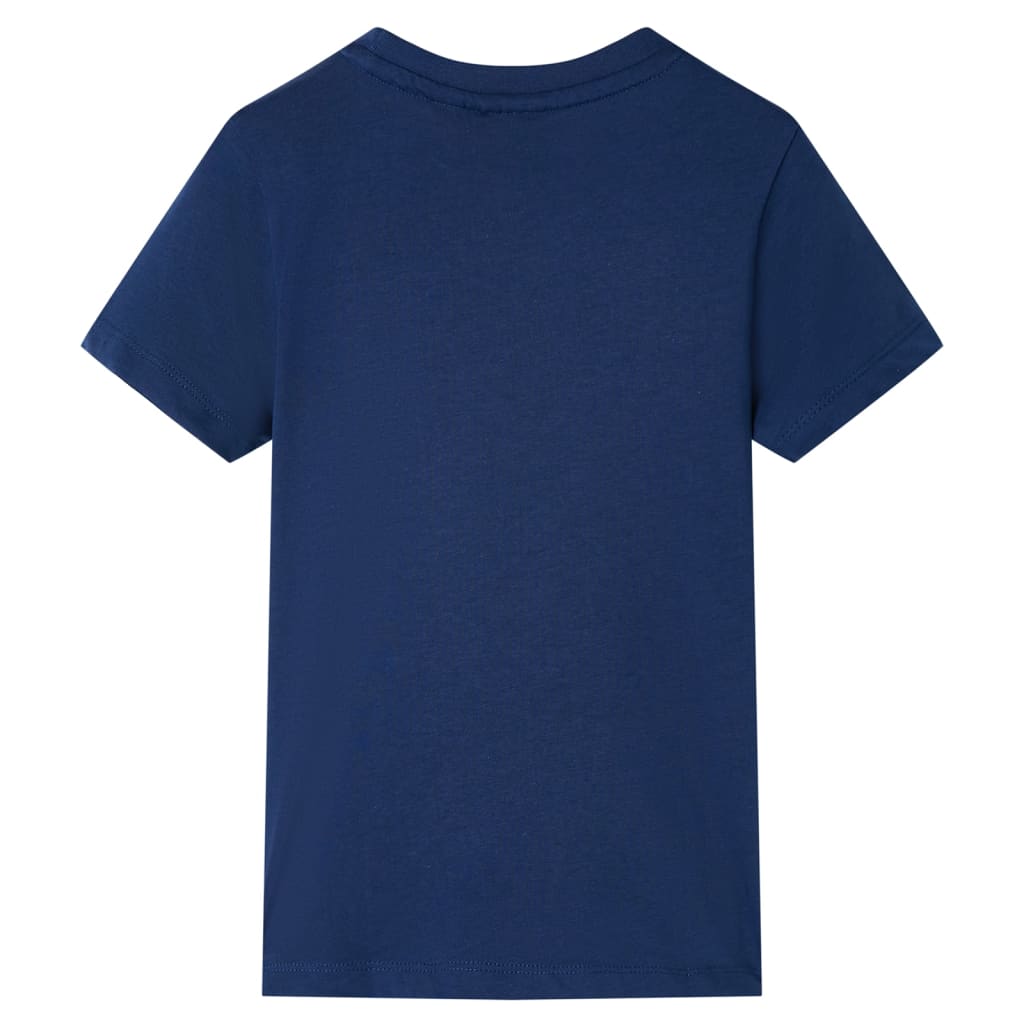 VidaXL Kindershirt mit kurzen Ärmeln 128 dunkelblau