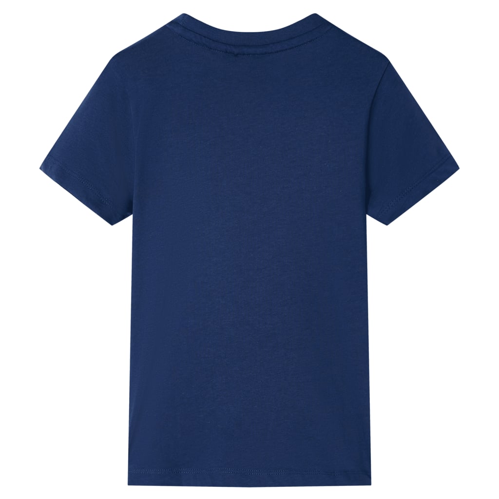 VidaXL Kindershirt mit kurzen Ärmeln 140 dunkelblau