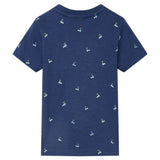 VidaXL Kindershirt 128 dunkelblau
