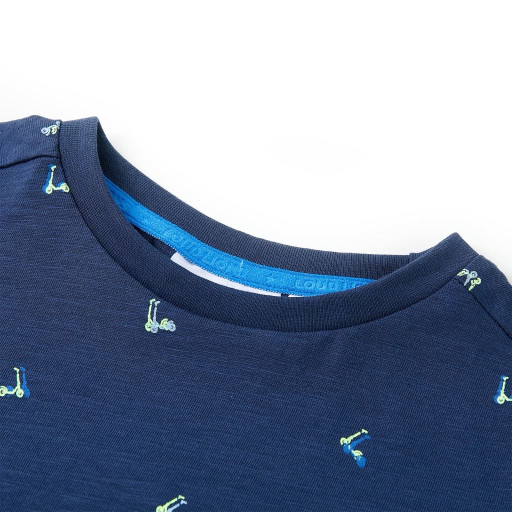 VidaXL Kindershirt 128 dunkelblau
