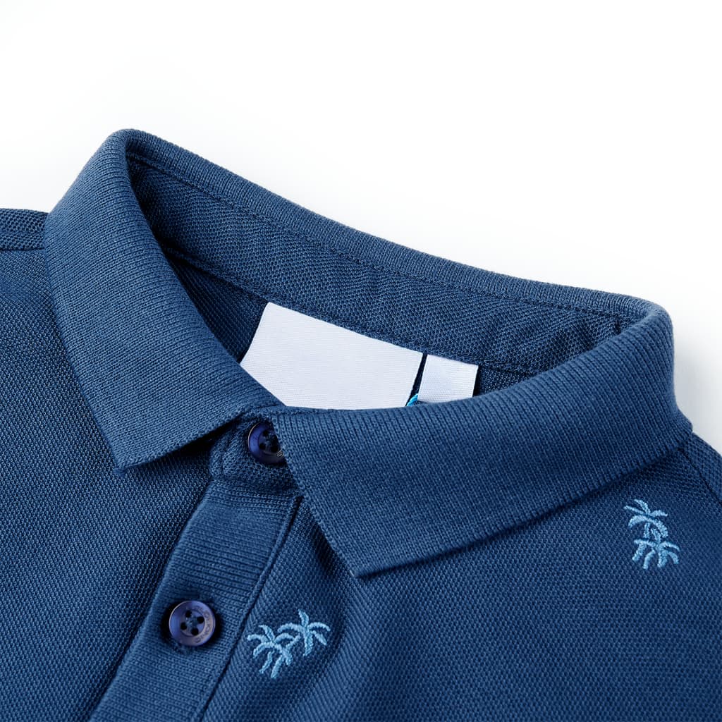 VidaXL Kinderpoloshirt 116 dunkelblau