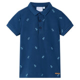 VidaXL Kinderpoloshirt 128 dunkelblau