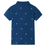 VidaXL Kinderpoloshirt 140 dunkelblau