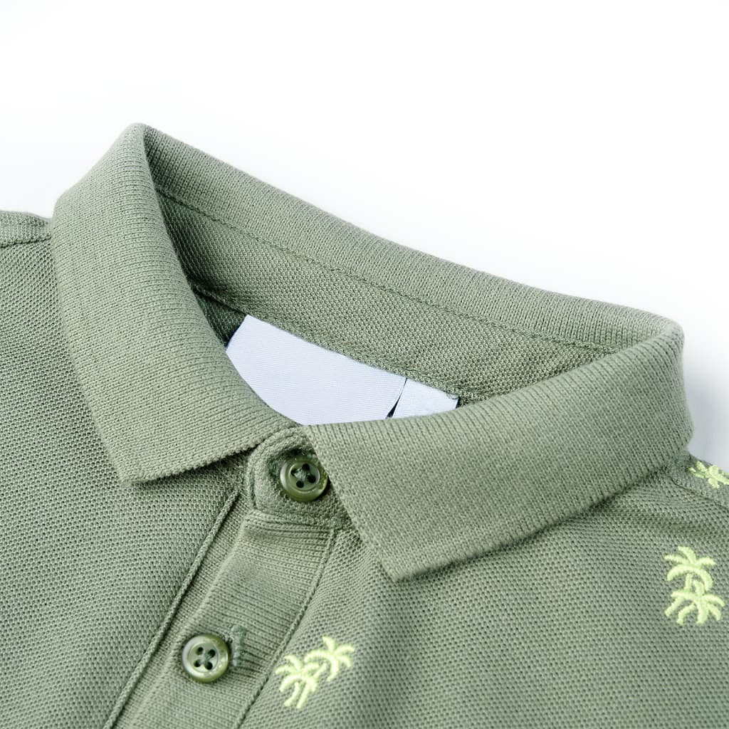 VidaXL Kinder-Poloshirt 92 Khaki