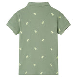 VidaXL Kinder-Poloshirt 116 Khaki