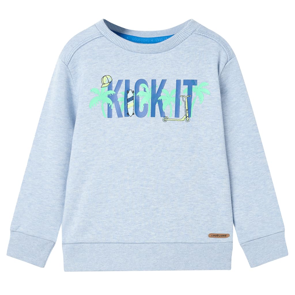 VidaXL Kinderpullover 140 gemischtes zartes Blau